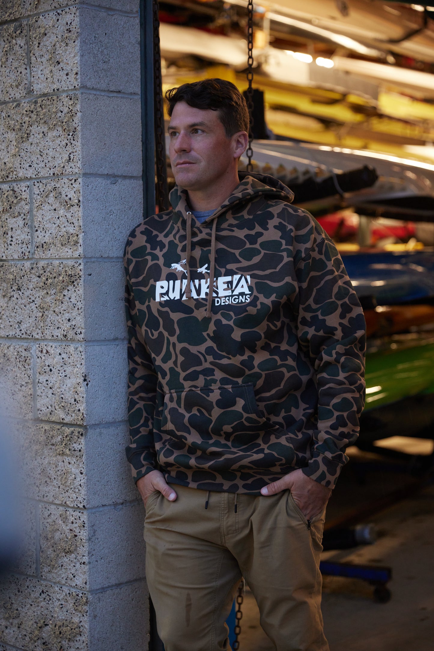 NEW! Puakea Duck Camo Pullover Hoodie
